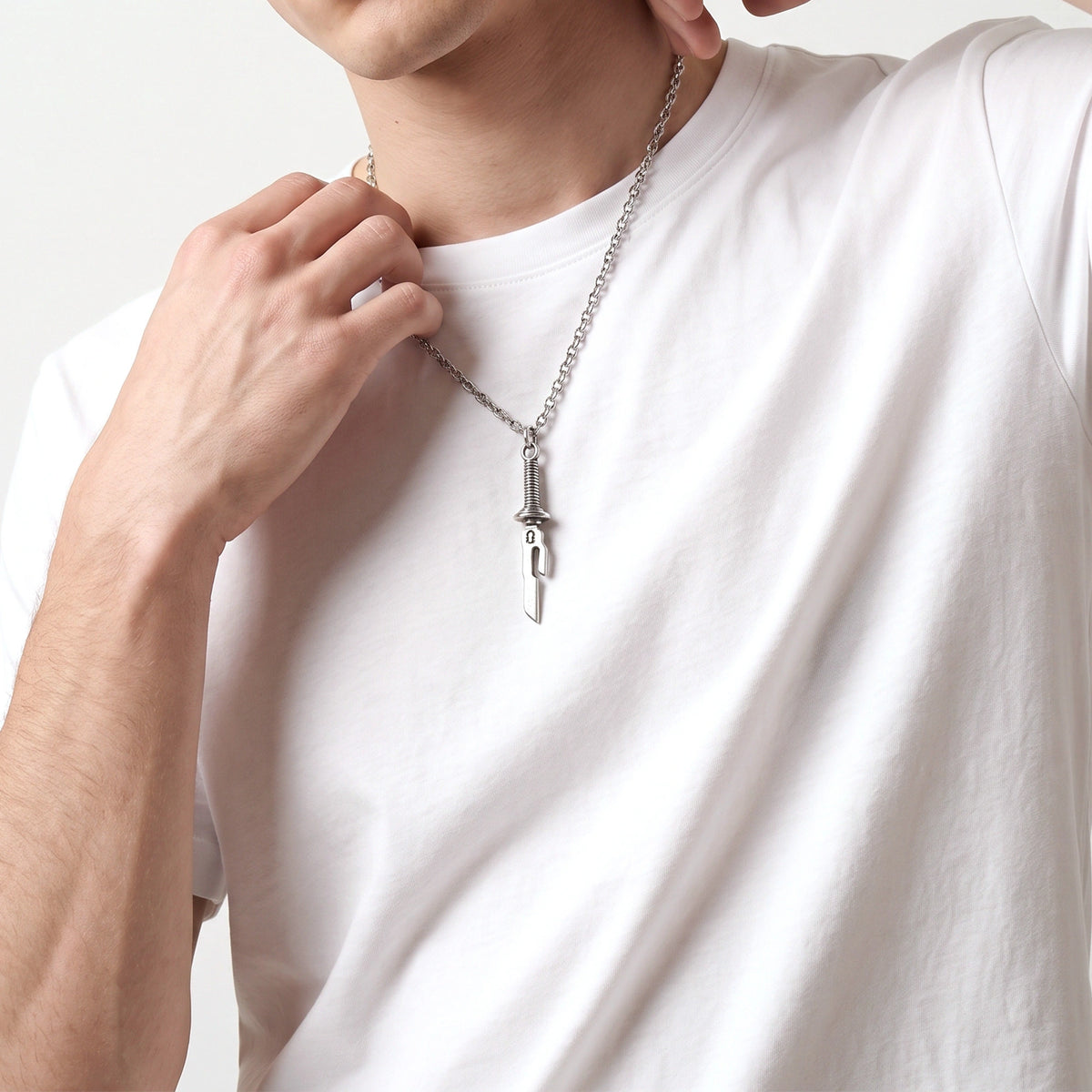 Heavenly Restriction Necklace - model a