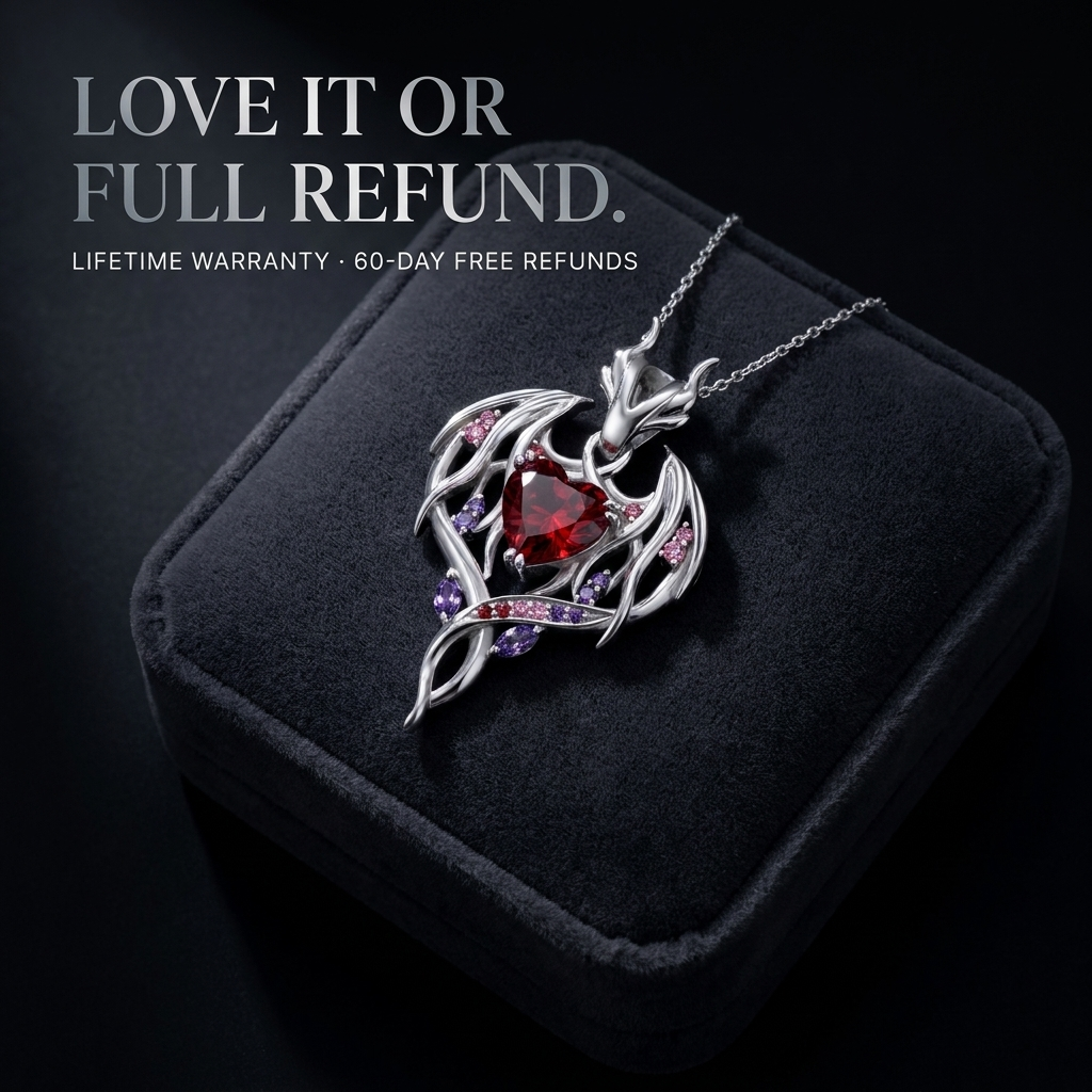 Love it or full refund. Lifetime warranty and 60-day free refunds on the hand-crafted Durin Necklace.