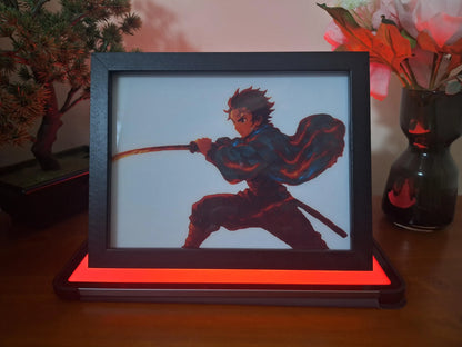 Tanjiro Demon Slayer Light Painting