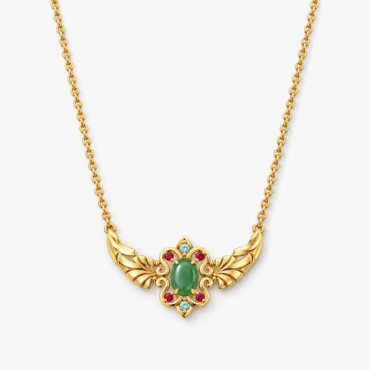 Jade Pavilion Winged Necklace