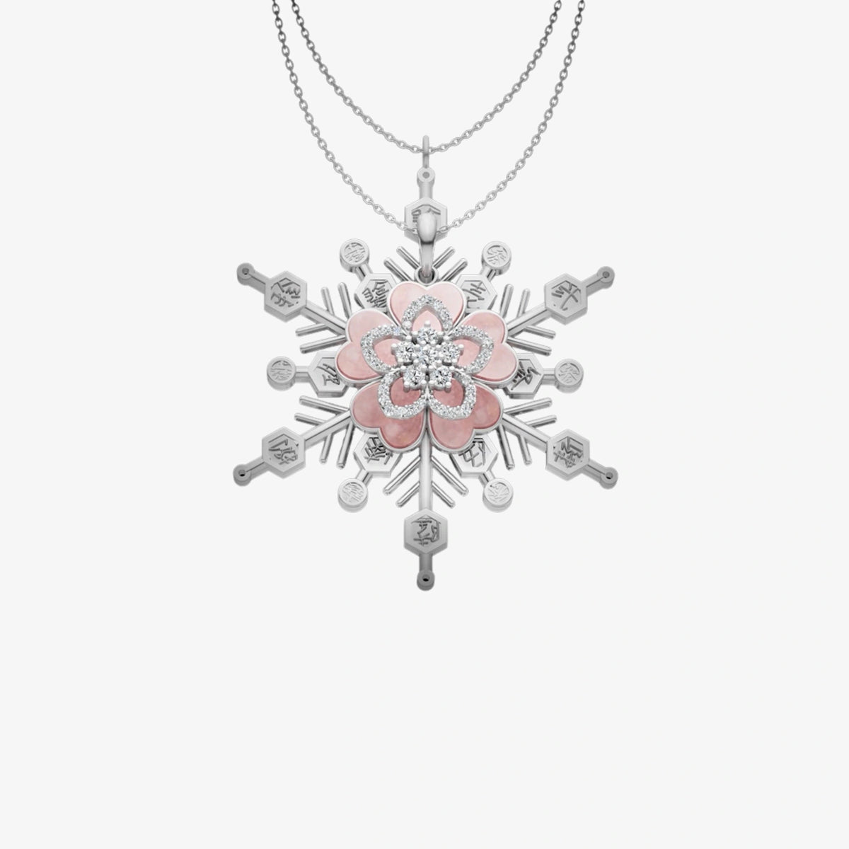 Upper Moon Three and Blossom Necklace Collection