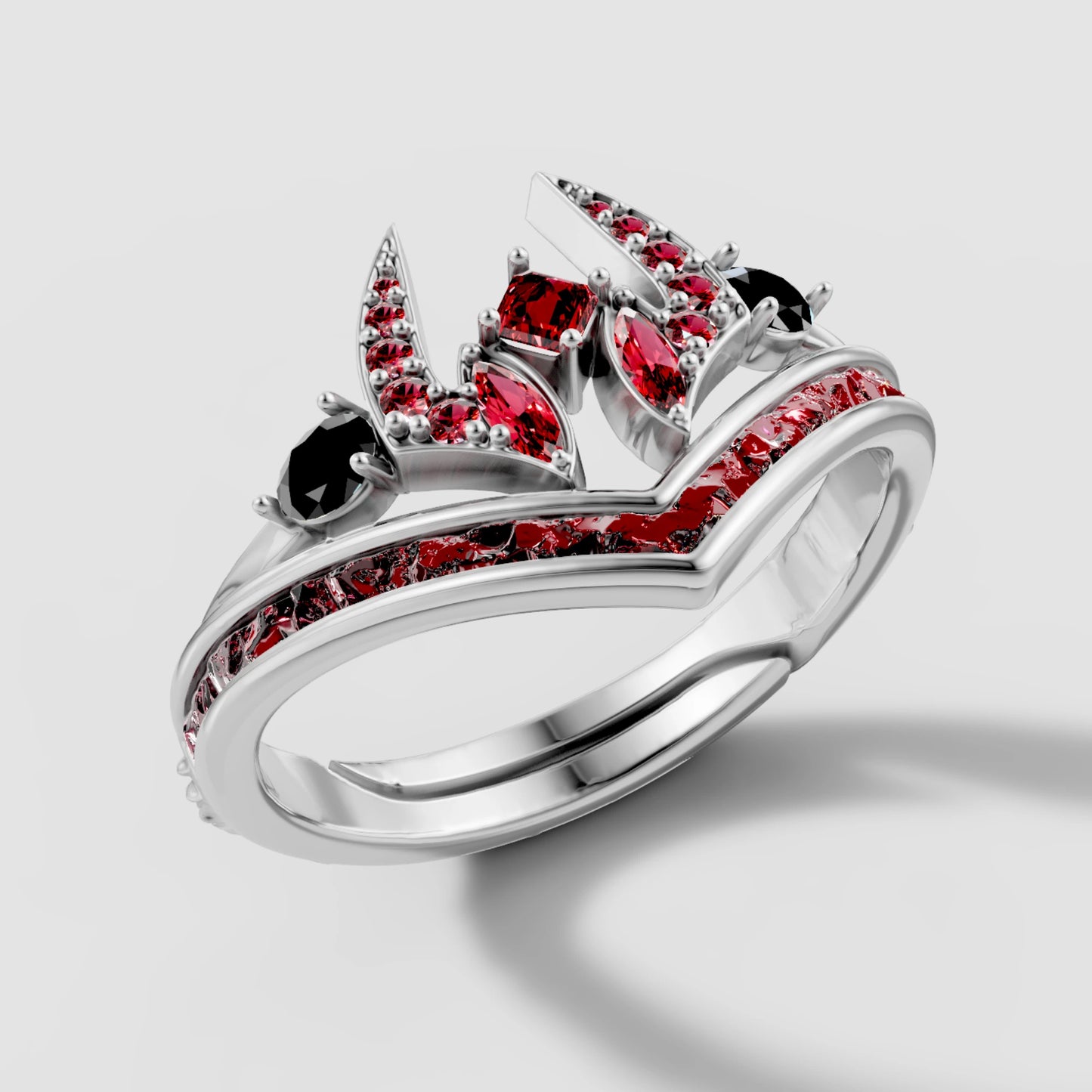 Sukuna Silver Ring