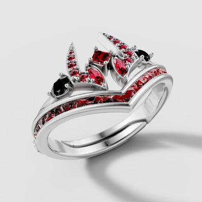 Sukuna Silver Ring