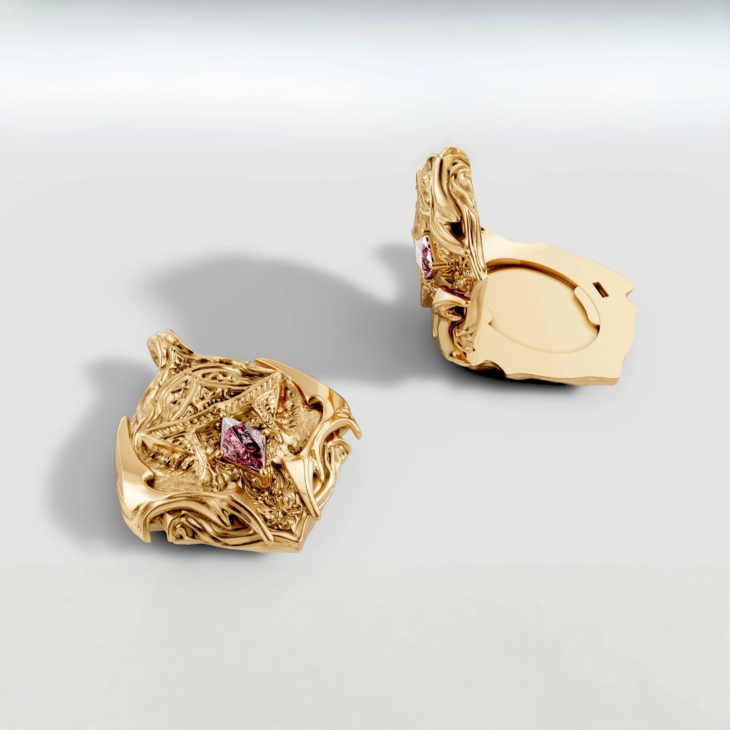 Sukuna Gold Locket Pendant