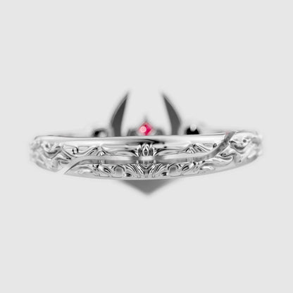 Sukuna Silver Ring