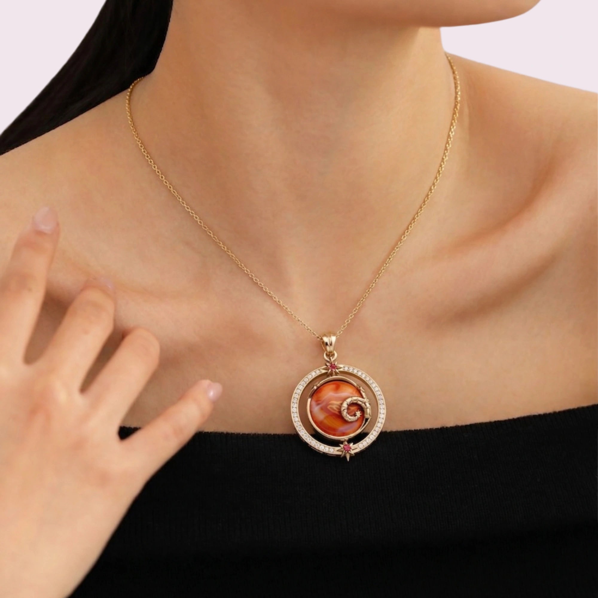 Aries Birthstone Necklace