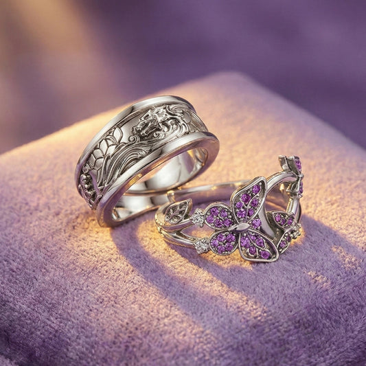 Shinobu x Giyu Ring Set