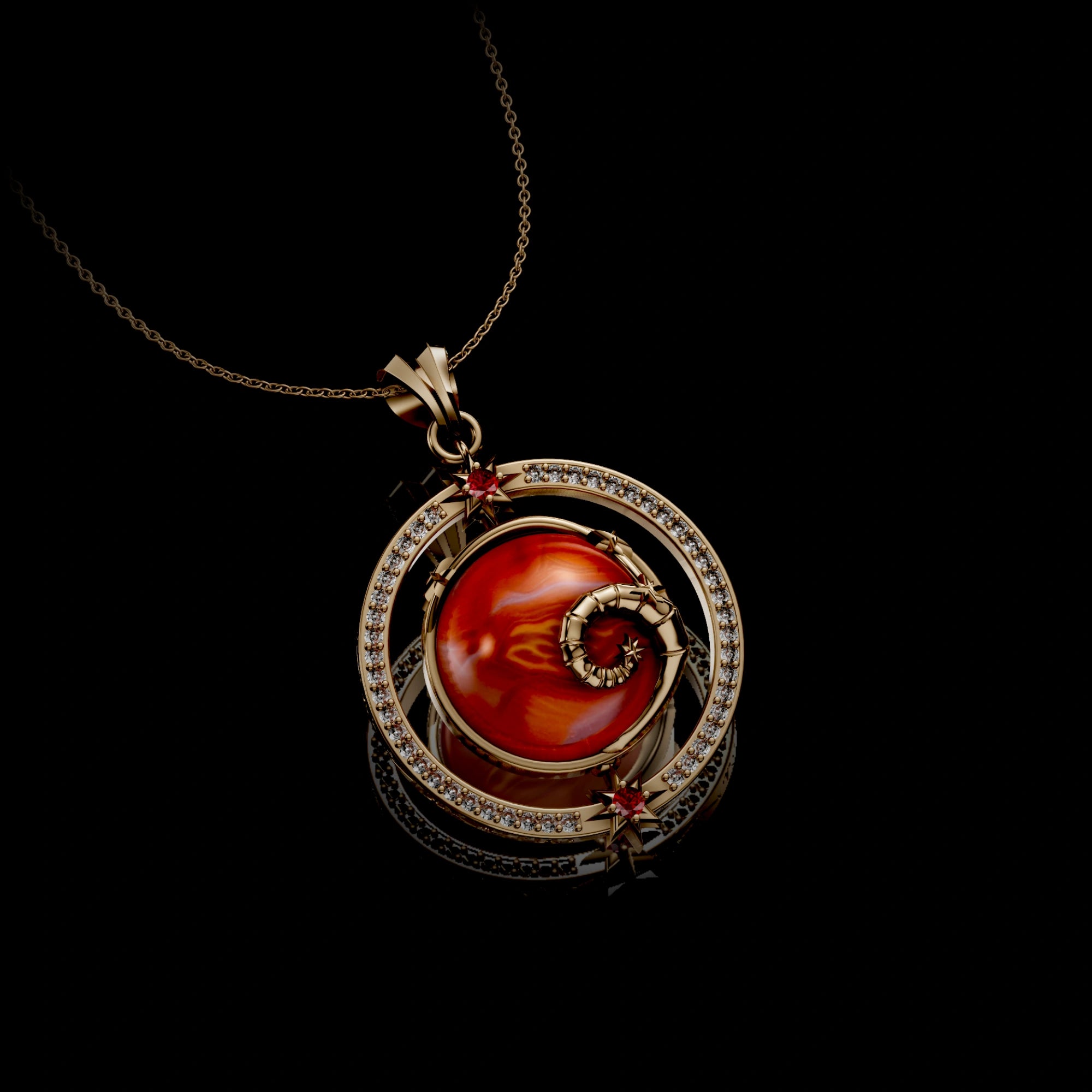 Aries Birthstone Necklace
