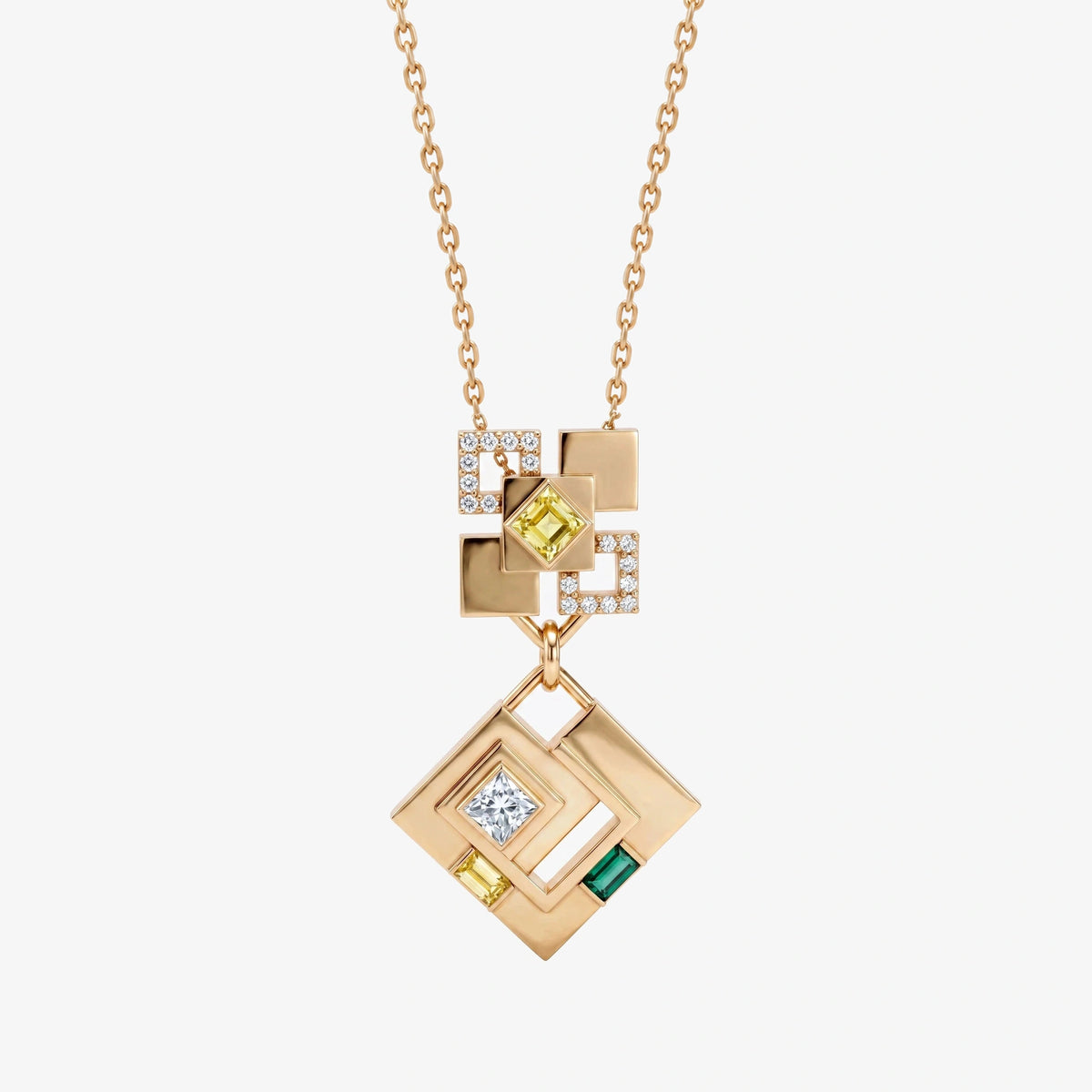 Kinich Necklace image 1 Gold front