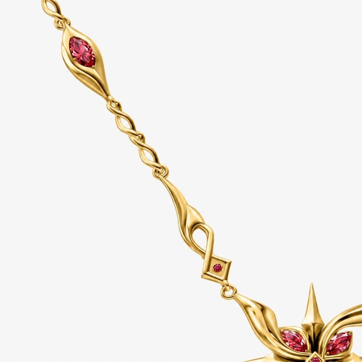Solid Gold Arlecchino Necklace in 14K yellow gold, chain detail