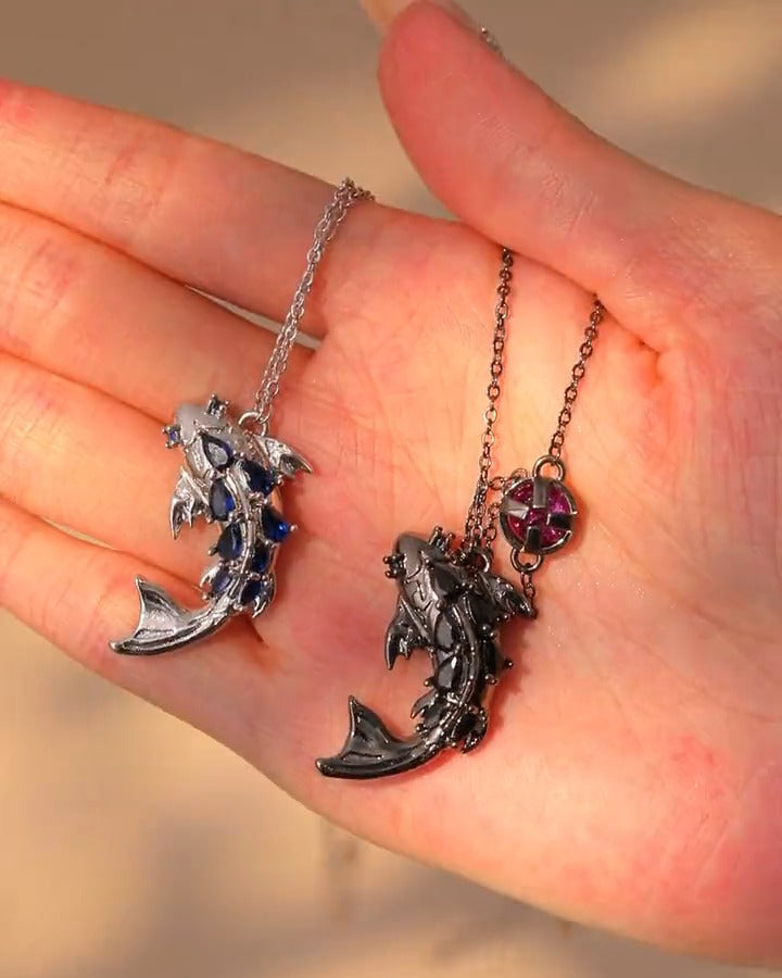 Kraymer Art koi necklaces in hand