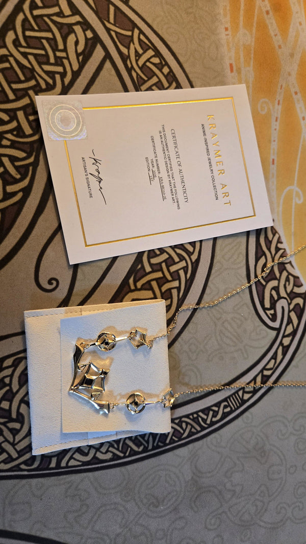Deadly Sentencing Necklace with its certificate, customer photo