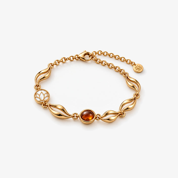 Lotus Tea Amber Bracelet