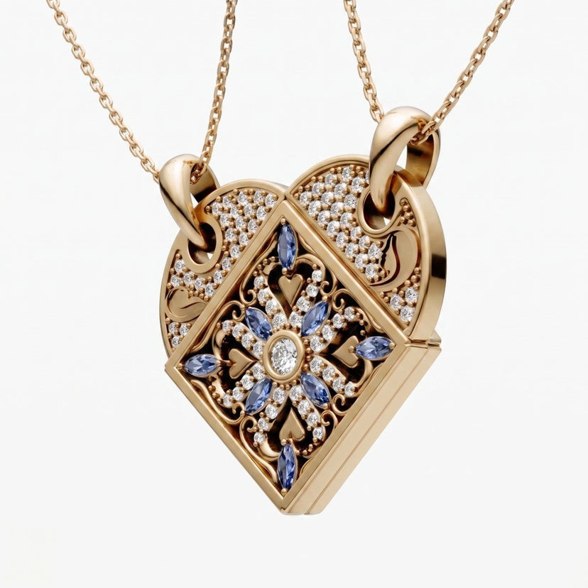 2-in-1 Magnetic Hearts Pendant image 2