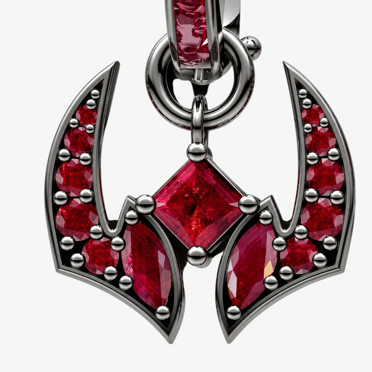 Malevolent Shrine Earrings + Ring Collection - earring detail 1