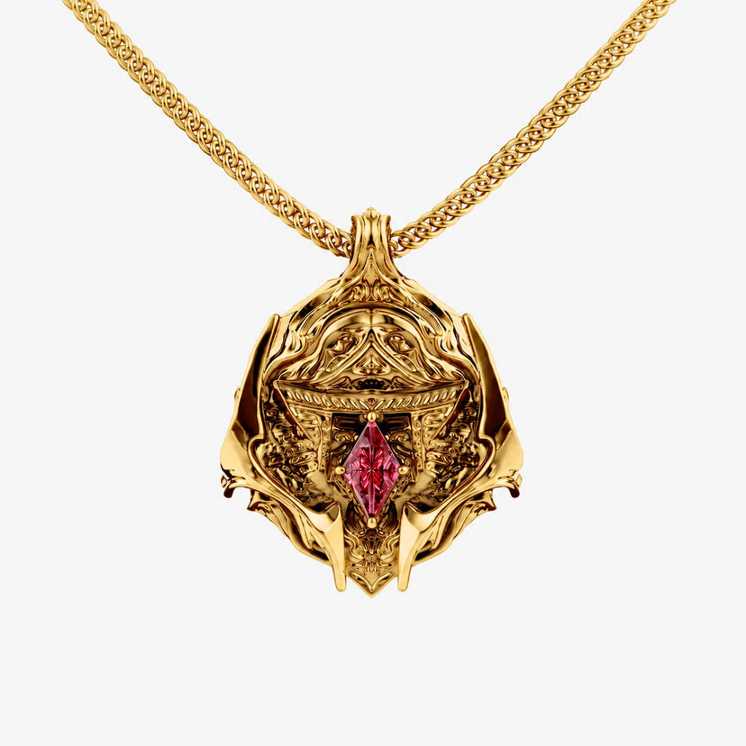 Malevolent Shrine Locket Pendant - variant gold