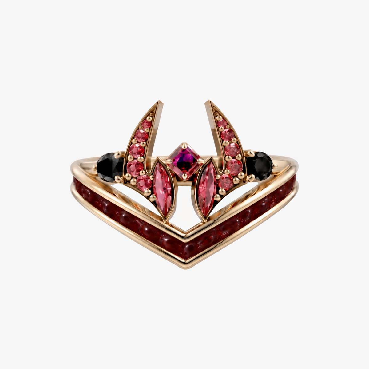Malevolent Shrine Ring - front gold