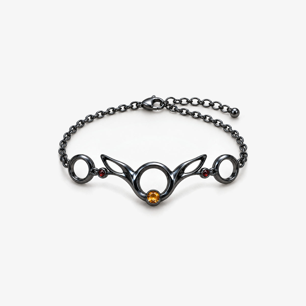Moonrise Path Bracelet in Royal Black, front view