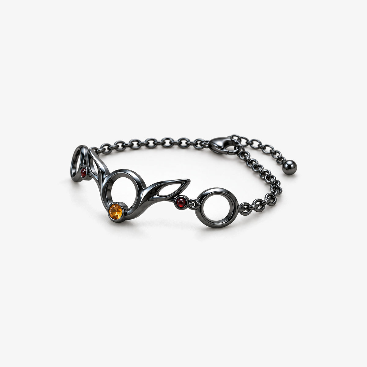 Moonrise Path Bracelet in Royal Black, left side view