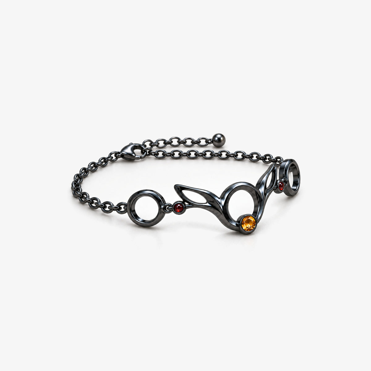 Moonrise Path Bracelet in Royal Black, right side view