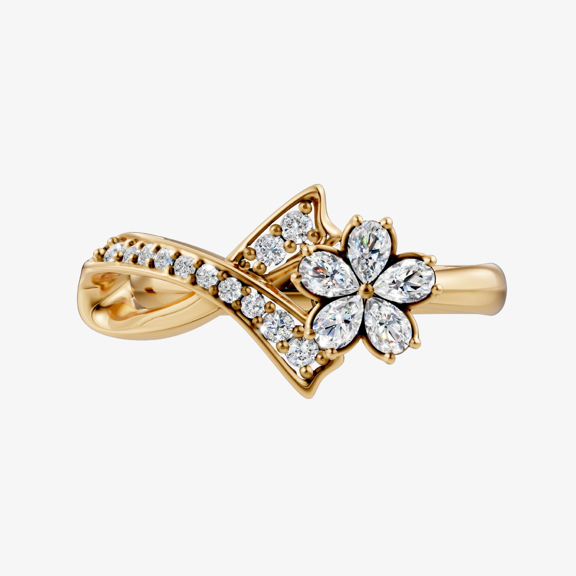 Ribbon Flower Ring