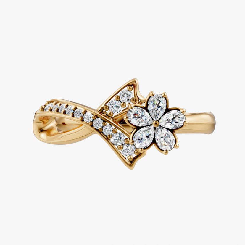 Ribbon Flower Ring