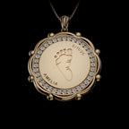 Personalised Baby Footprint Pendant