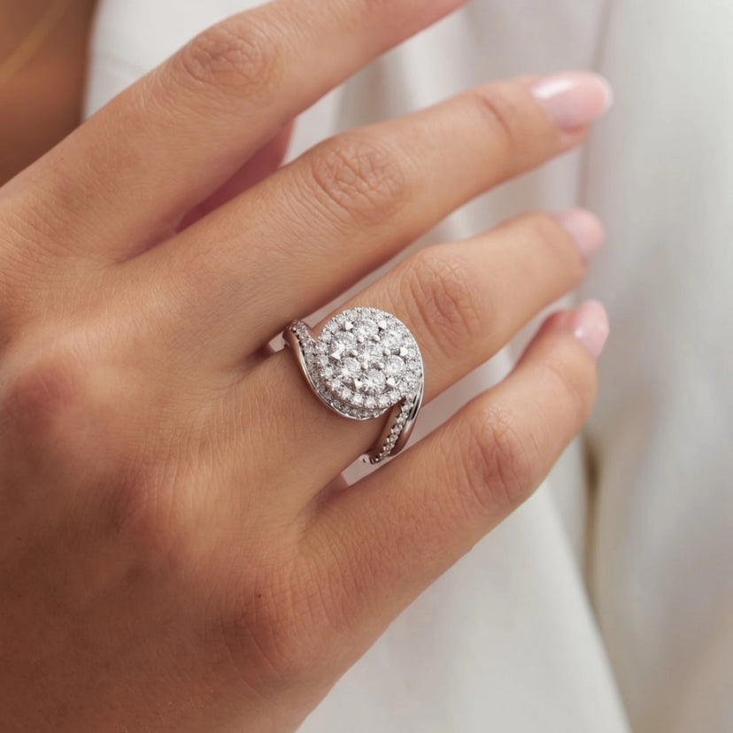 "You are Strong" Flower Ring