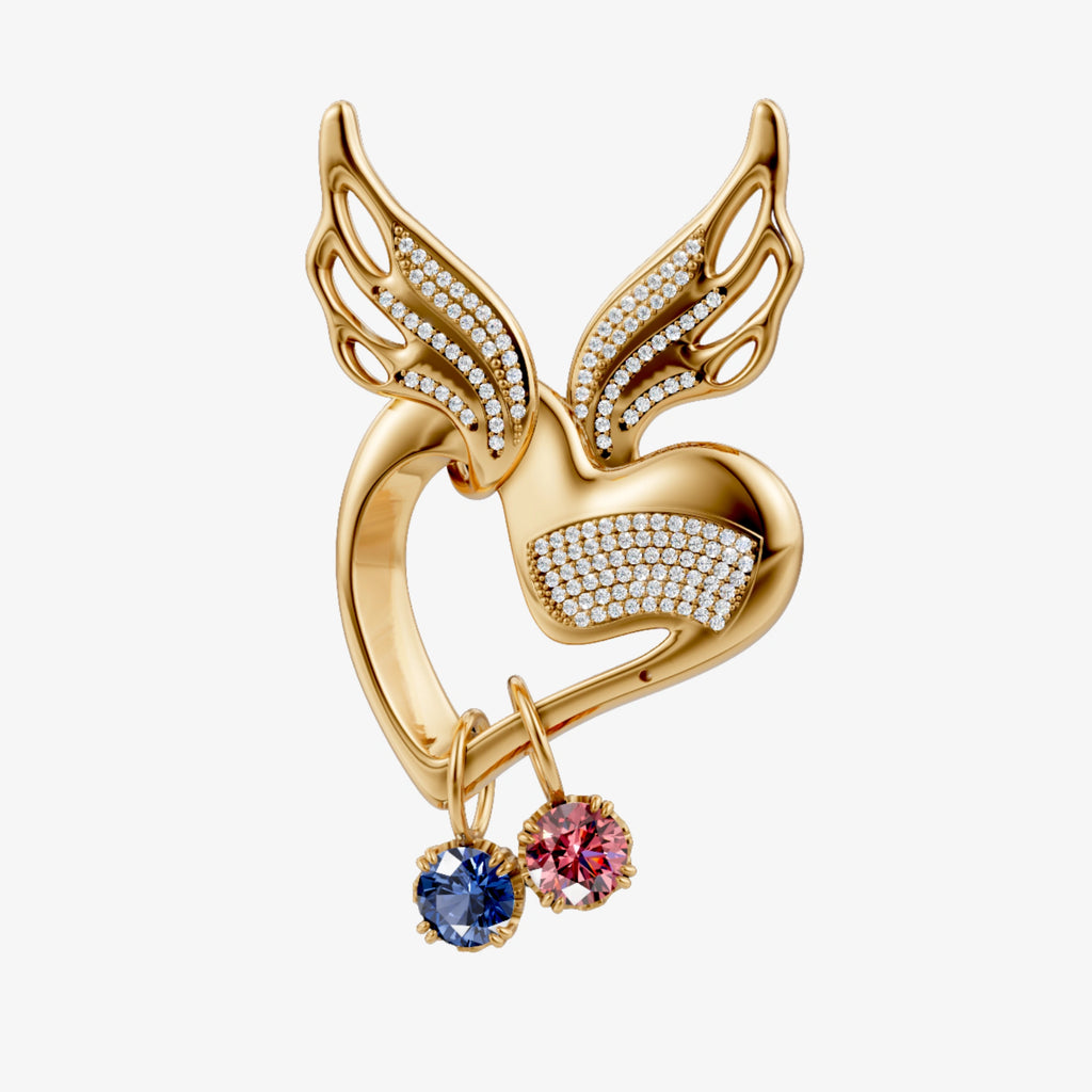 [Unlisted] Angel's Heart Birthstones Pendant Set