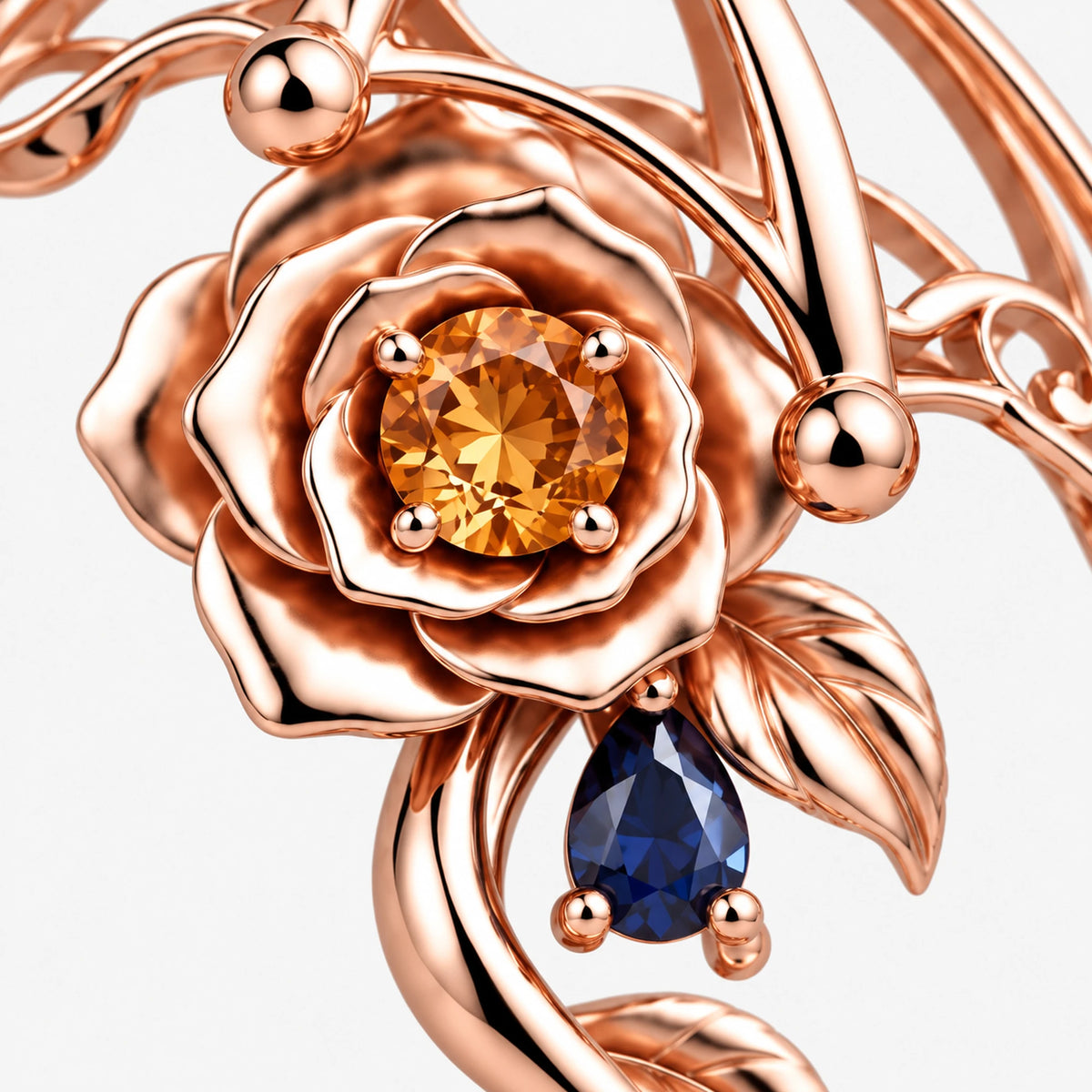 Navia Necklace, close-up detail