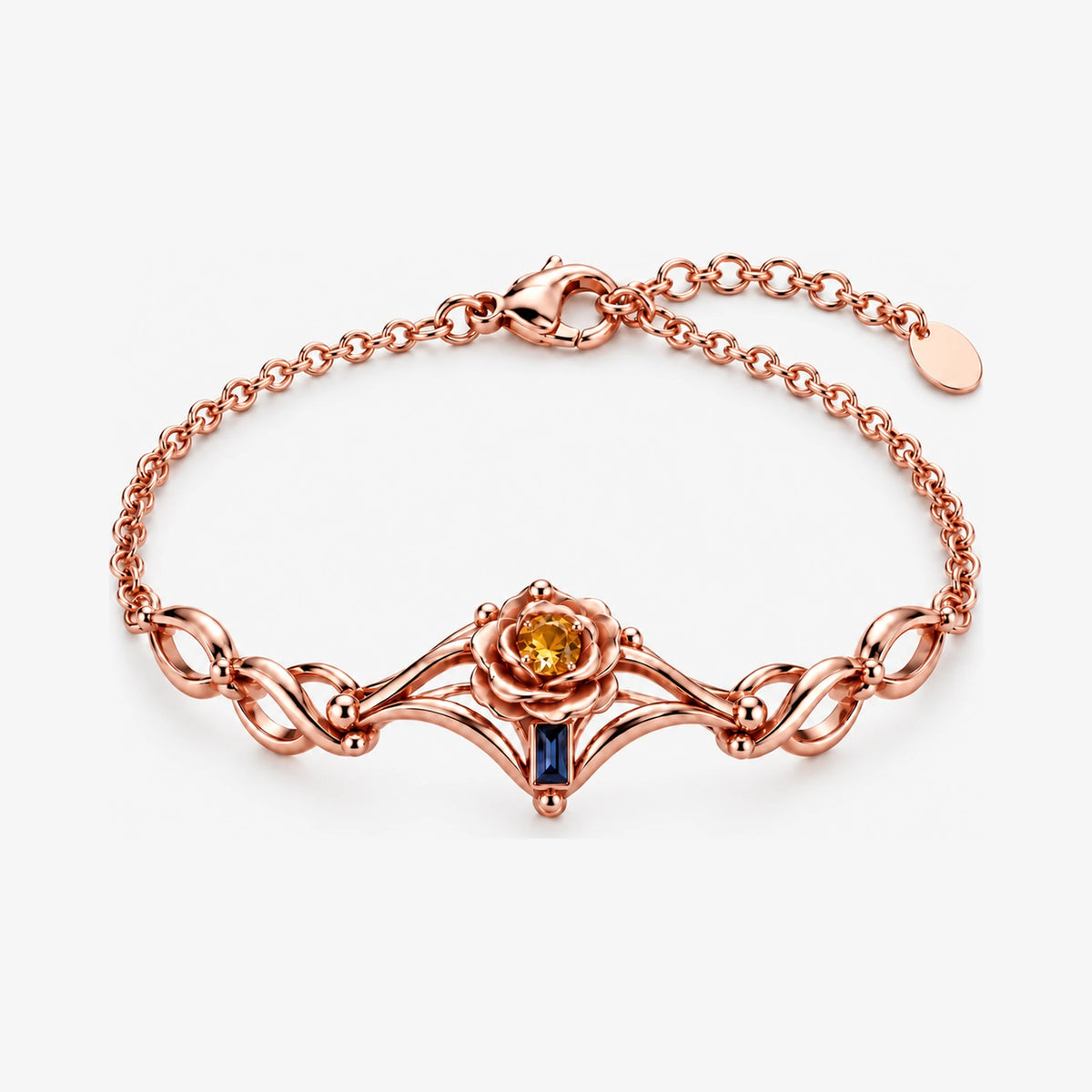 Navia Bracelet in rose gold, front view