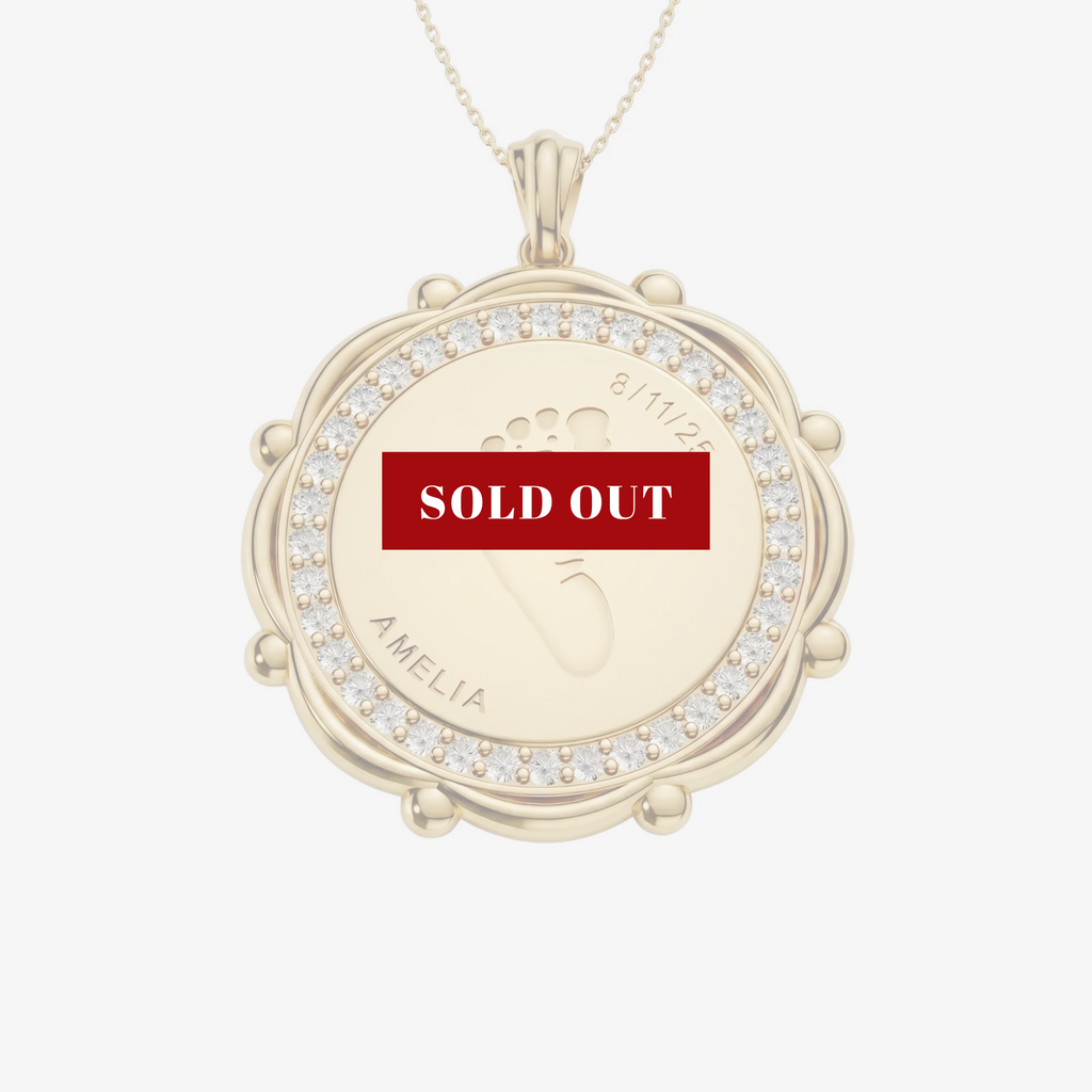 Personalised Baby Footprint Pendant