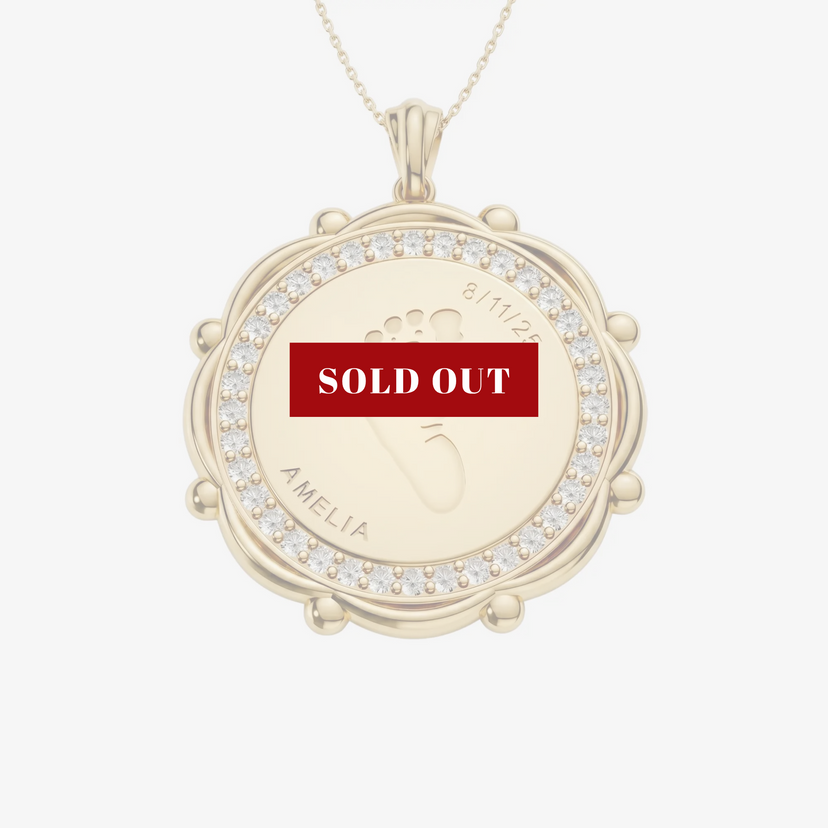 Personalised Baby Footprint Pendant