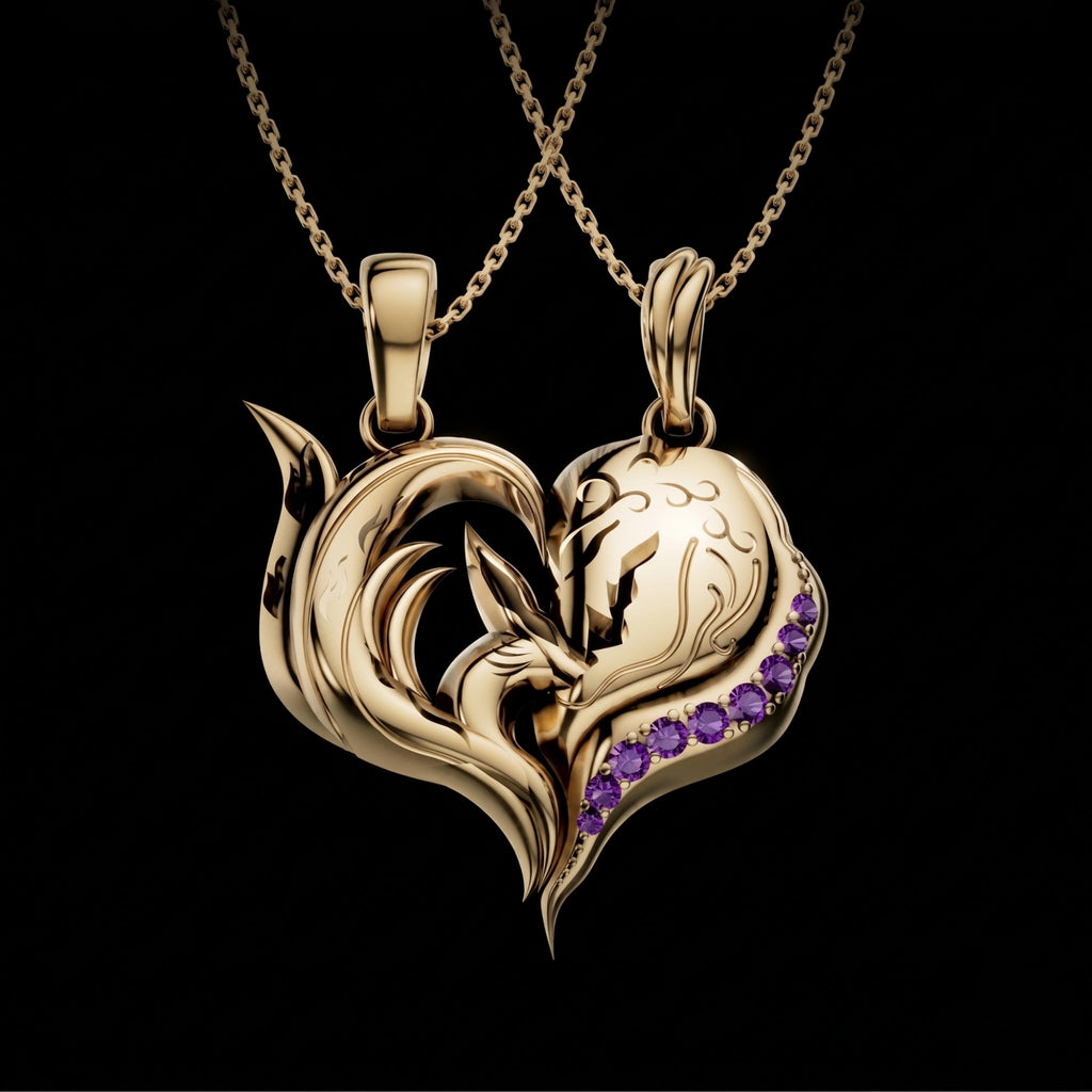 Nine-Tails x Byakugan Necklace Set
