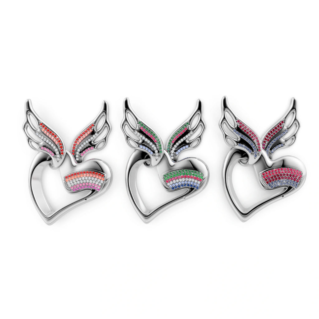 Pride Angel's Heart Pendant