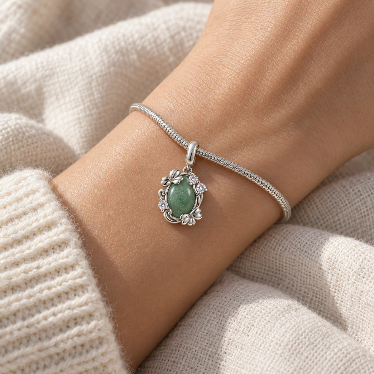 Poison Taster Full Collection in silver, the charm worn