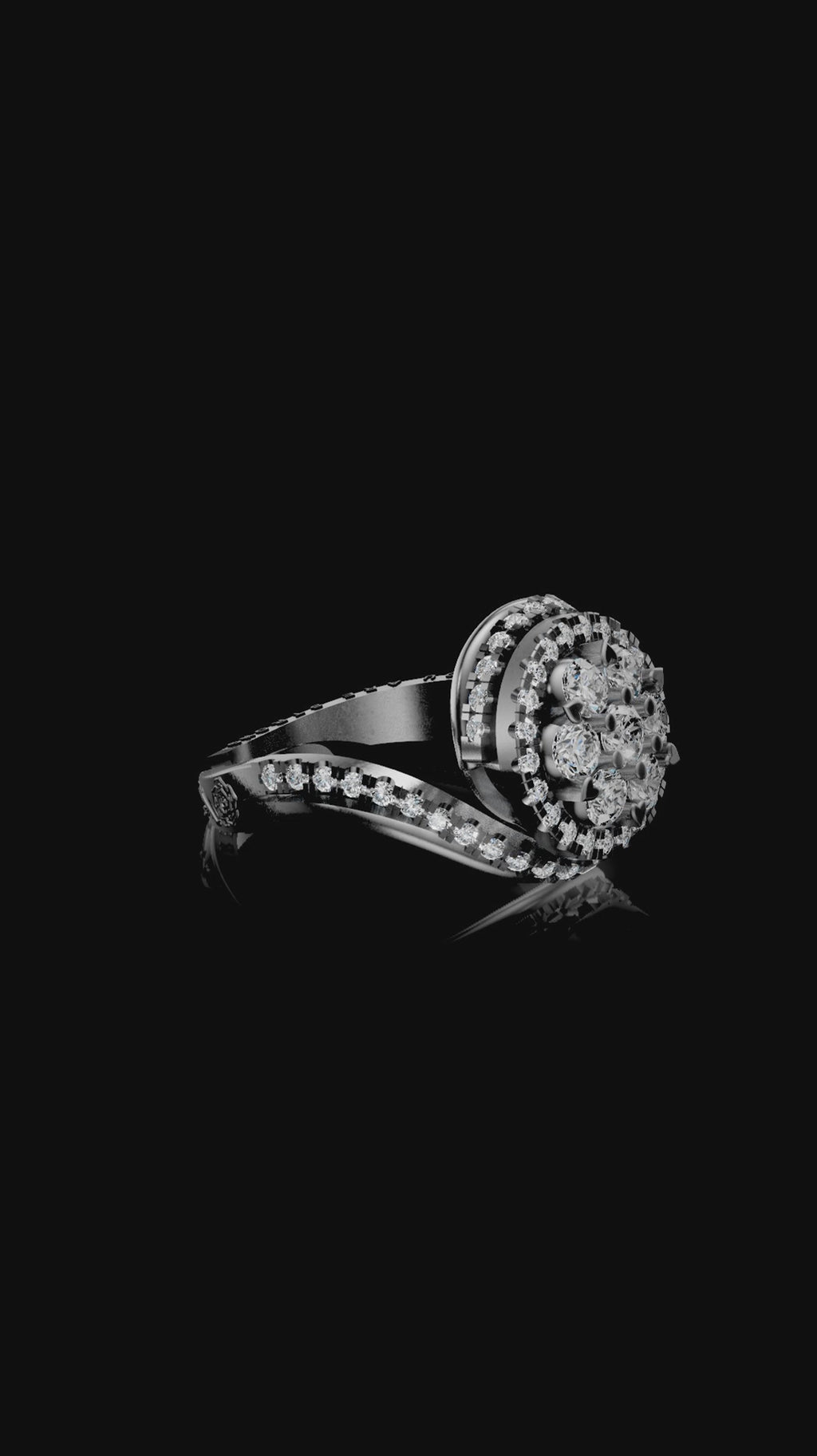 "You are Strong" Flower Ring