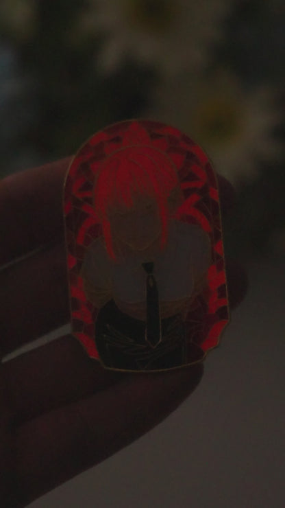 Makima Glow-in-Dark Enamel Pin