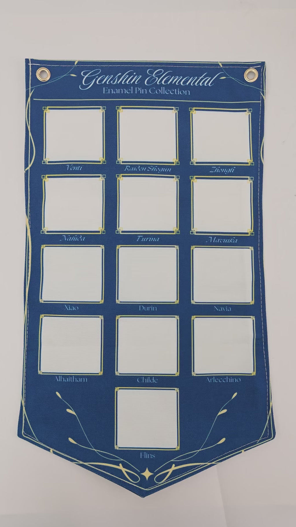 Genshin Enamel Pin Display Banner