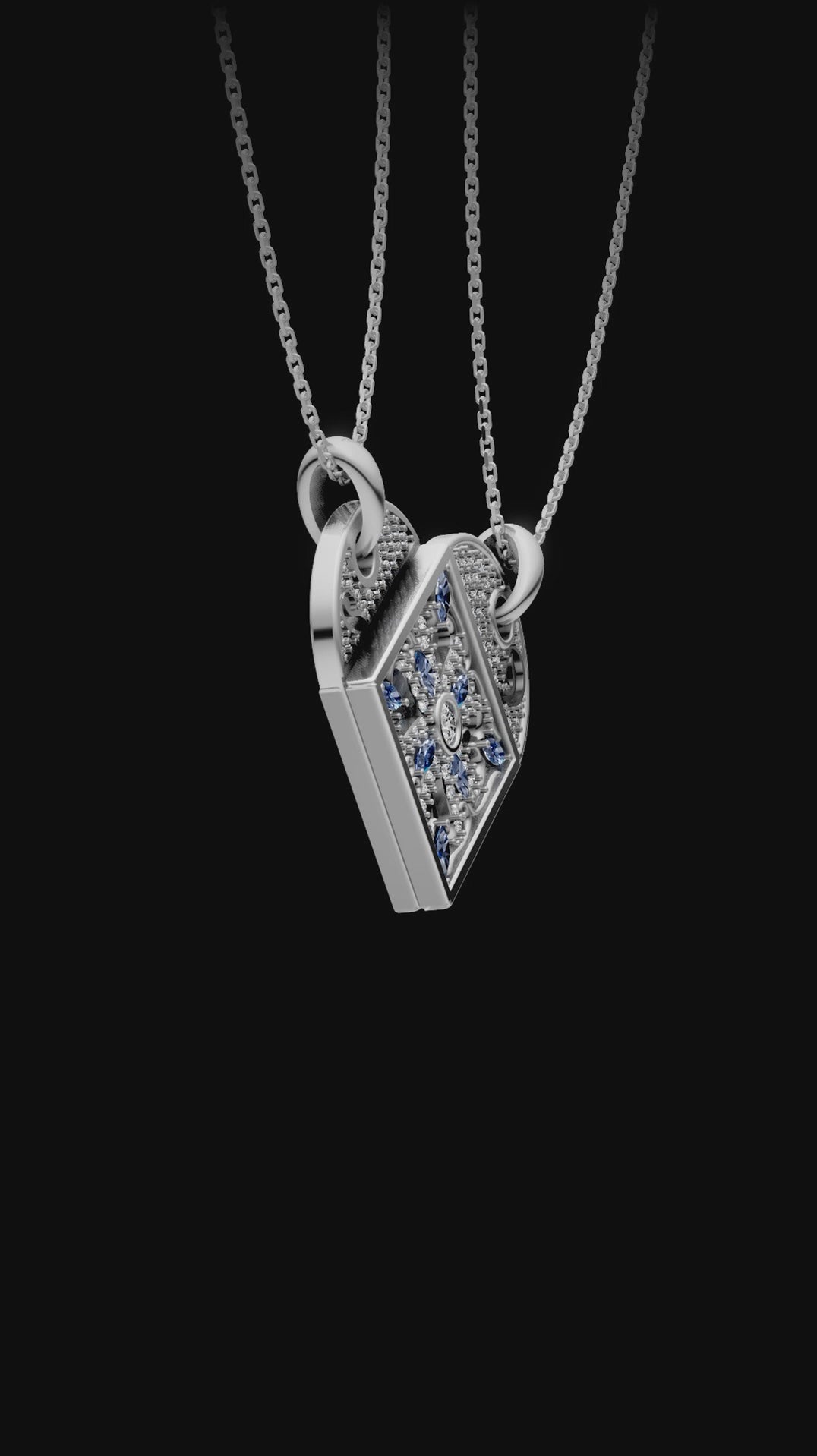 2-in-1 Magnetic Hearts Pendant