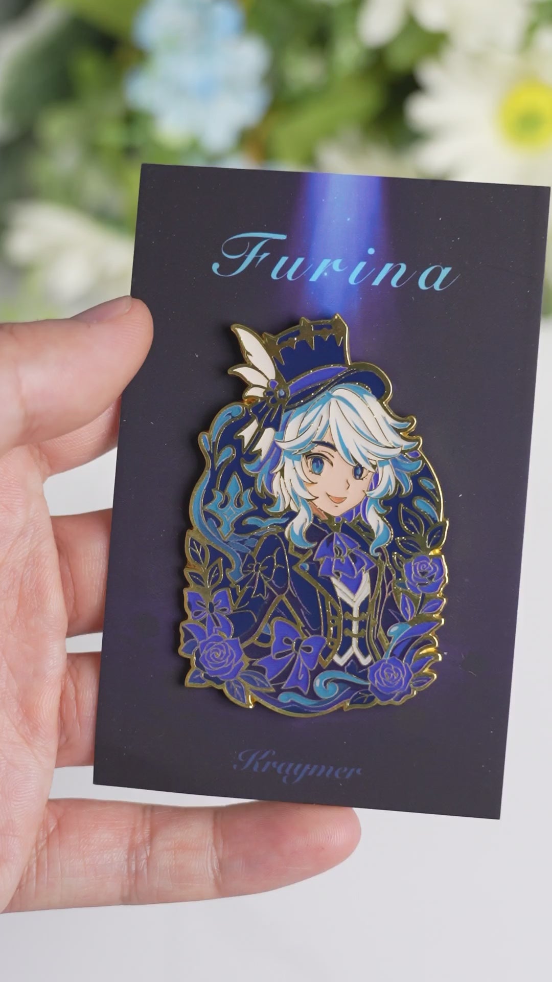Furina Glow-in-Dark Enamel Pin