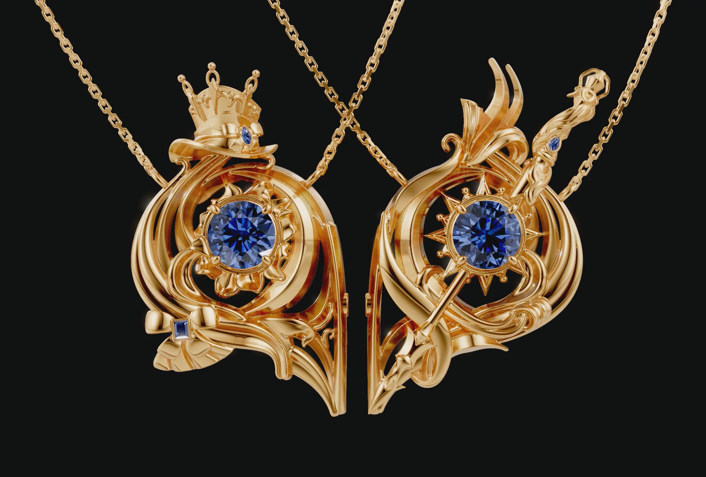 Furina and Neuvillette Necklace