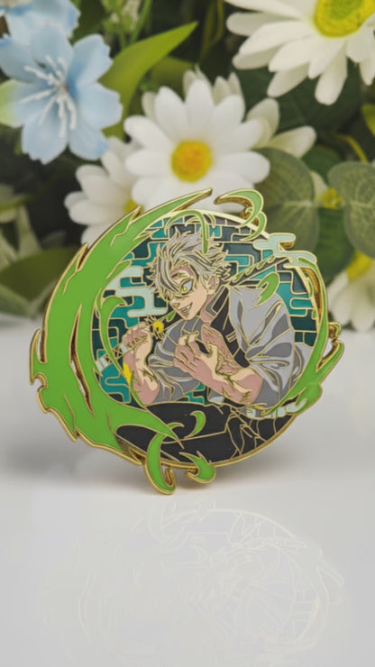 Sanemi Glow-in-Dark Enamel Pin