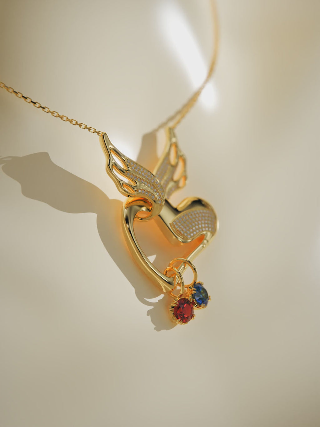[Unlisted] Angel's Heart Birthstones Pendant Set