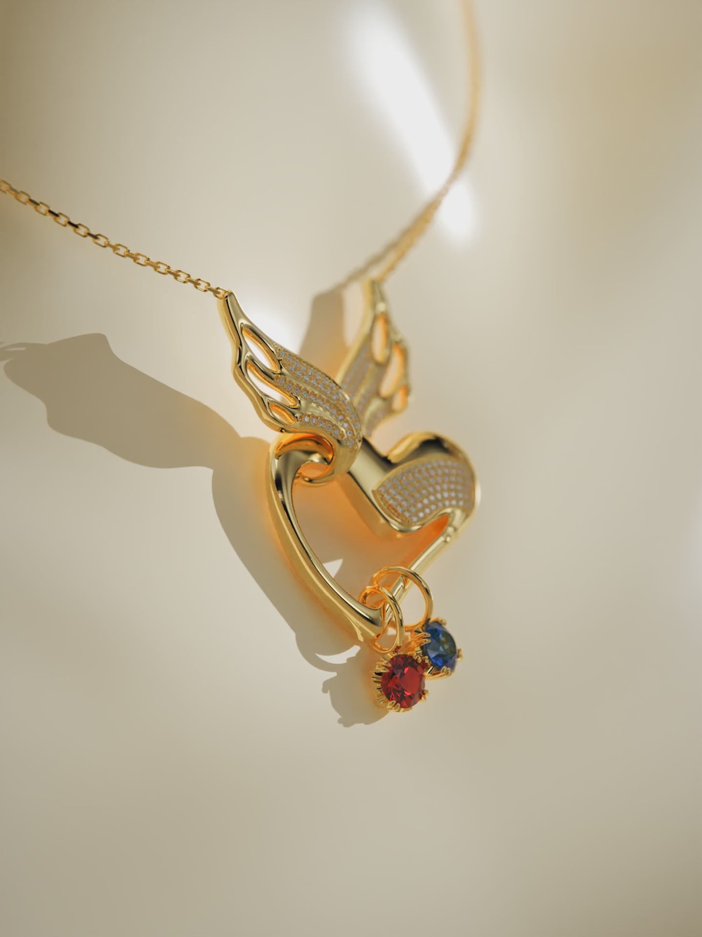 [Unlisted] Angel's Heart Birthstones Pendant Set