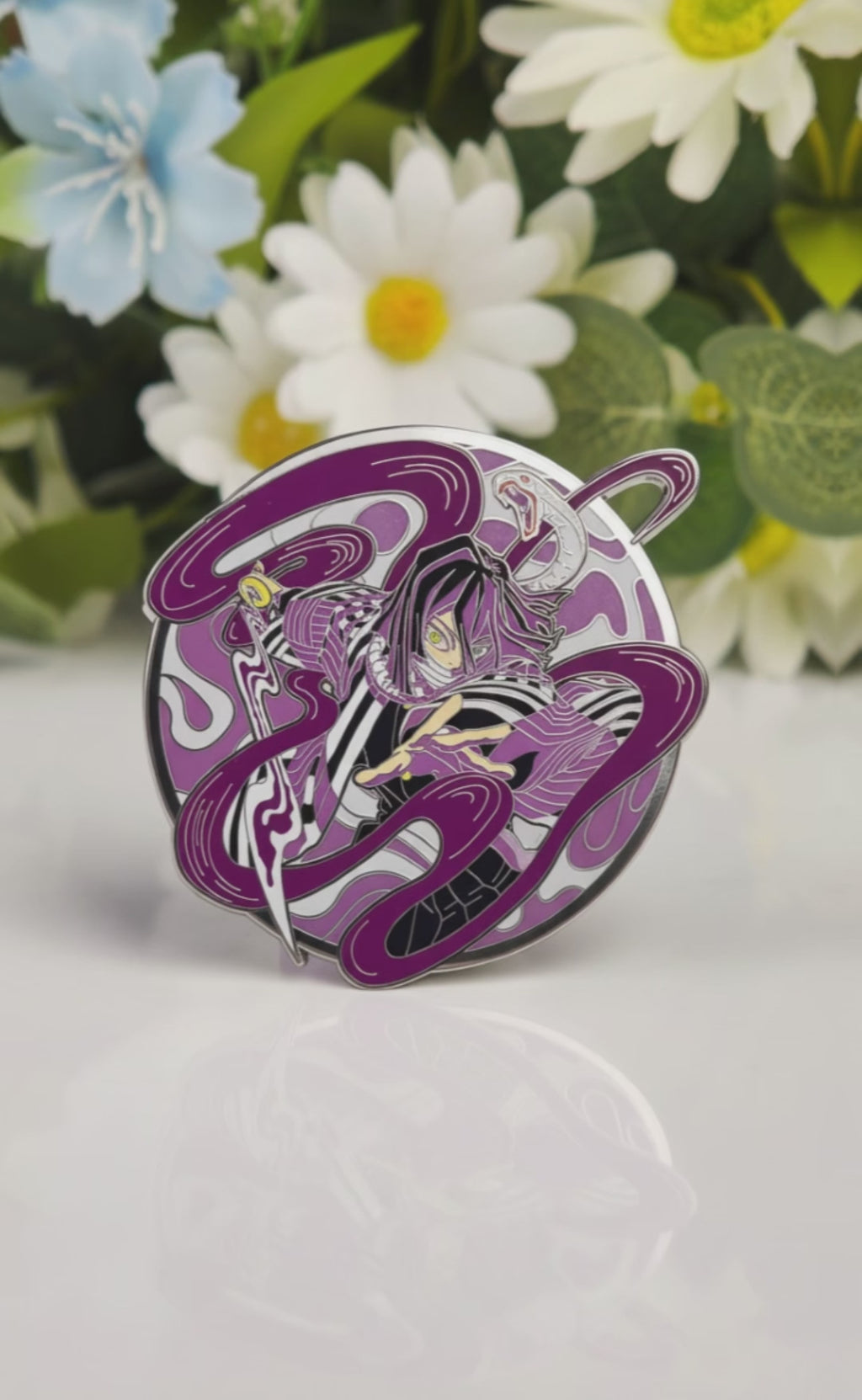 Serpent Hashira Glow-in-Dark Enamel Pin