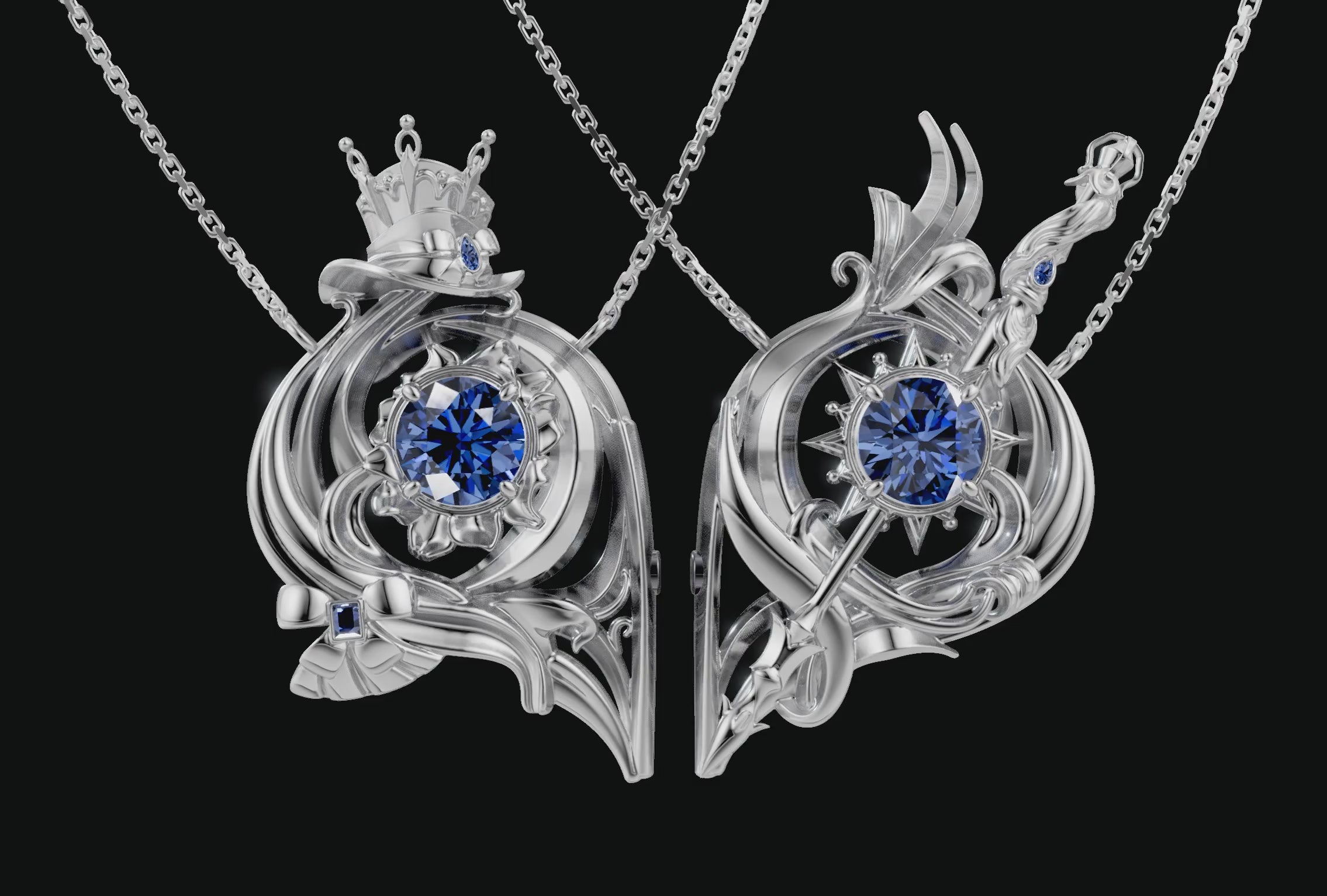 Furina and Neuvillette Necklace