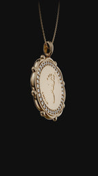 Personalised Baby Footprint Pendant