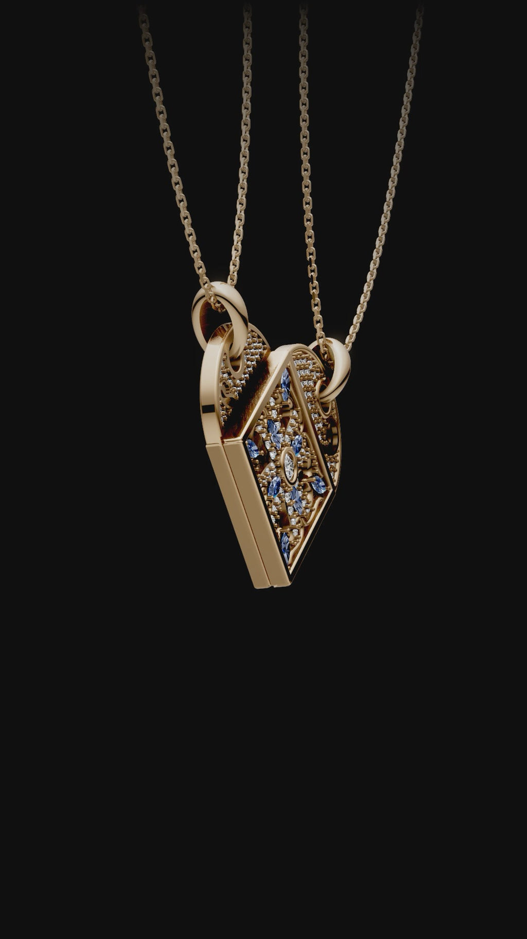 2-in-1 Magnetic Hearts Pendant