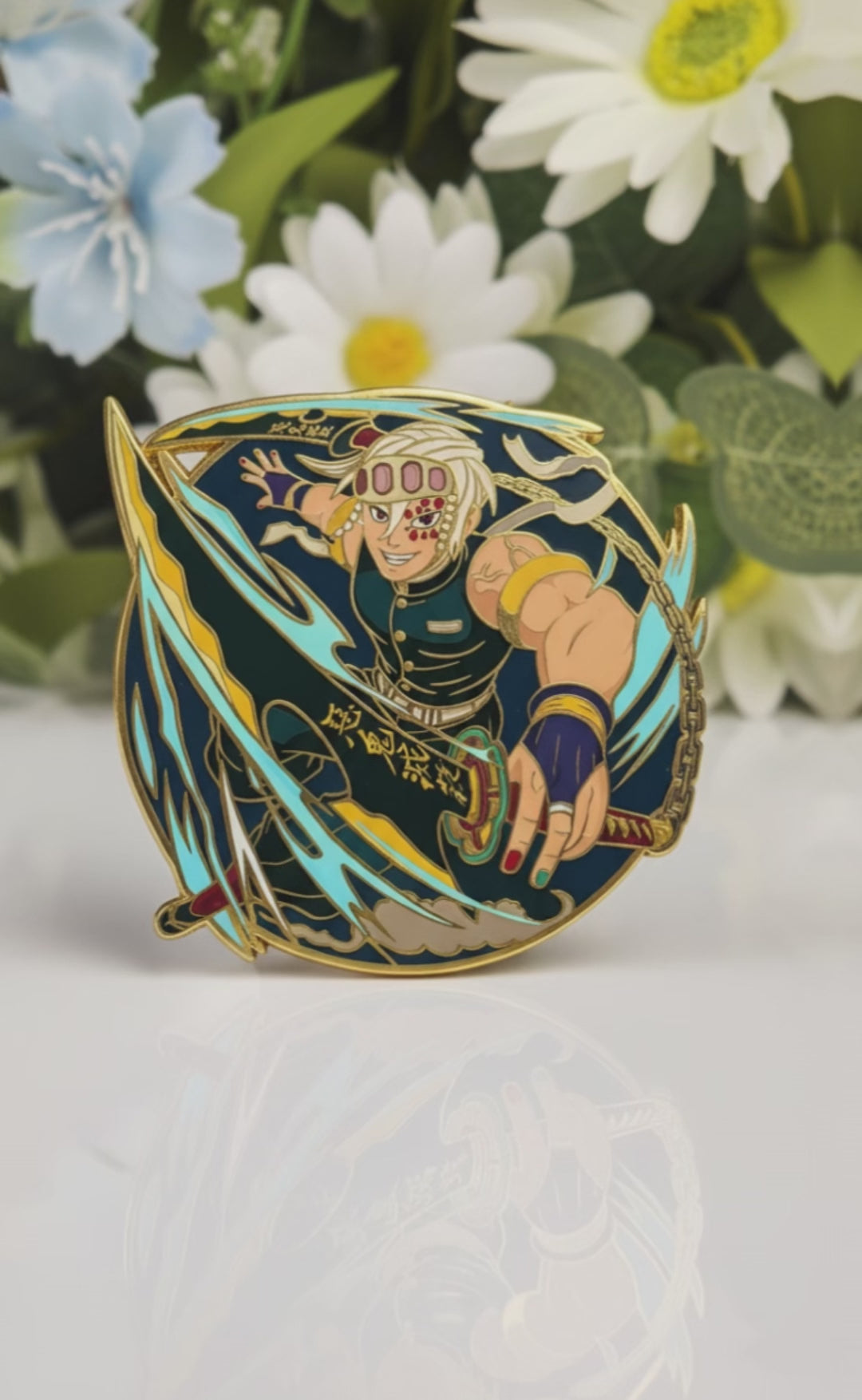 Sound Hashira Glow-in-Dark Enamel Pin